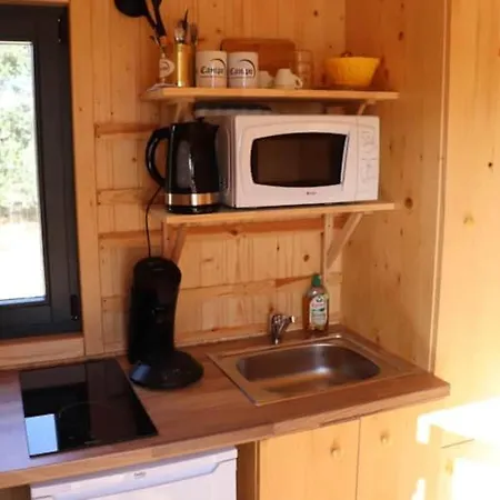 Roulottes Cocooning Au Coeur Des Landes Kamp alanı *