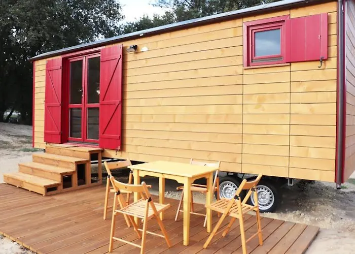 Кемпинг Roulottes Cocooning Au Coeur Des Landes